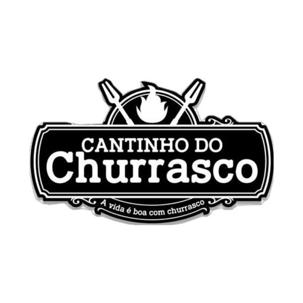 Placa de Metal - Churrasco