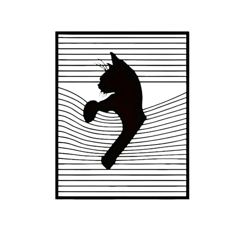PLACA PET ARTE FELINA